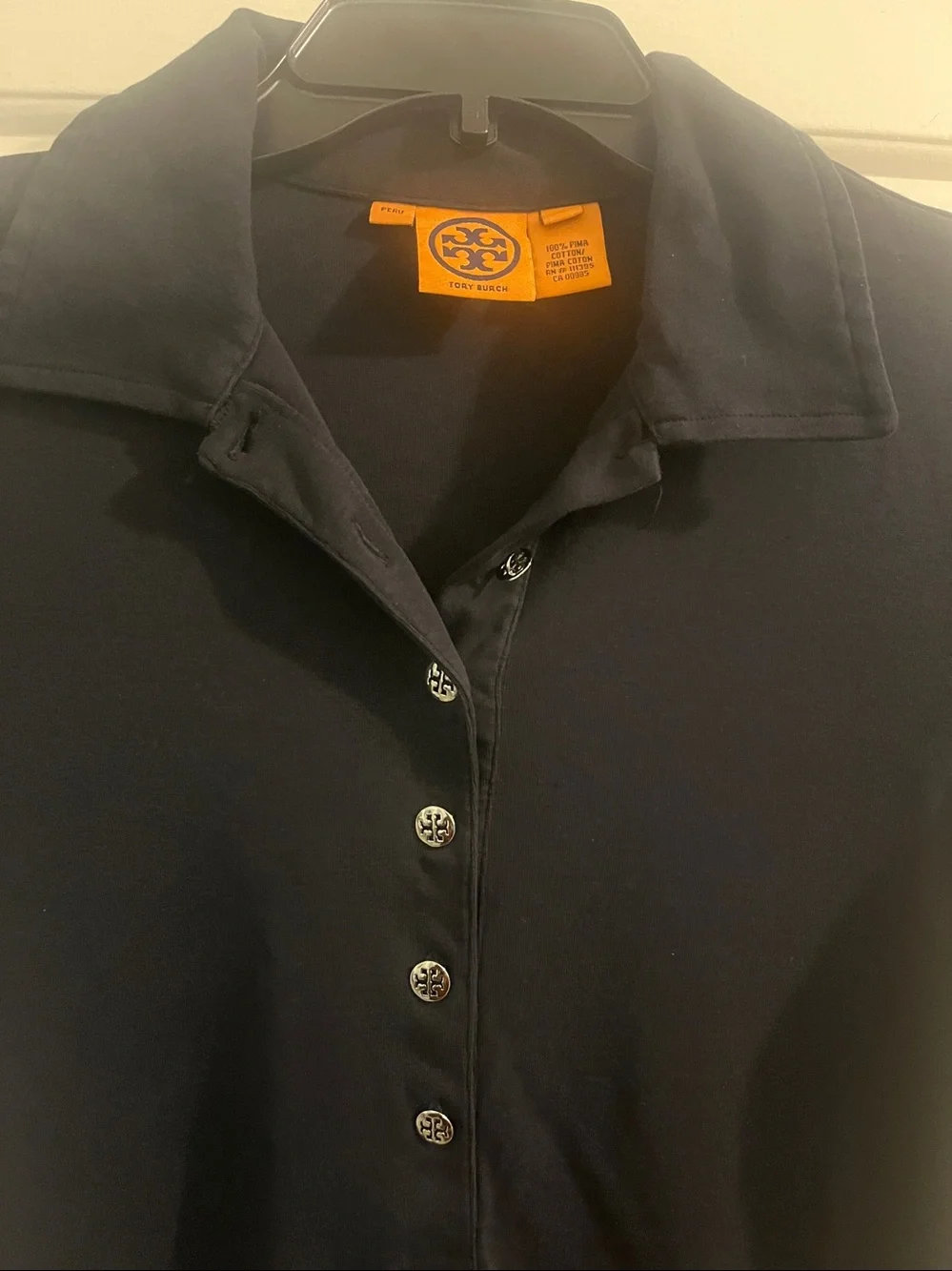 Tory Burch women’s ' Navy Short-Sleeve Polo